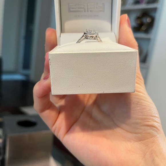 Effy Gold and Diamond Heart Ring - New - Size 8 - BEAUTIFUL - Picture 3 of 4